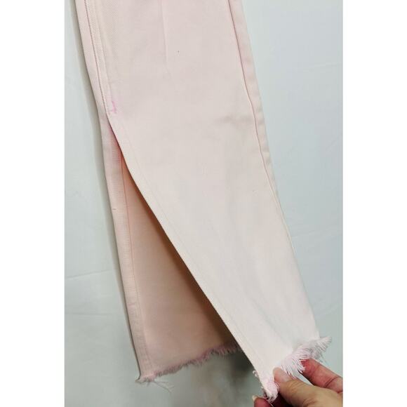 SER.O.YA Sia Distressed Slit Leg Jeans | Bleach Pink | Size 24 | NWT - Picture 4 of 9